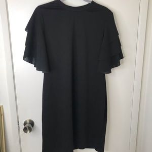 Flutter sleeve bodycon dress